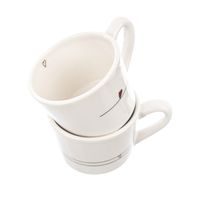 HEART DESIGN MUG SET 0.23 L - 2 PIECES