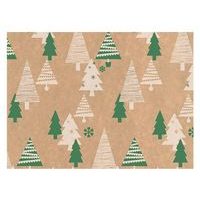 CHRISTMAS WRAPPING PAPER ROLL 200X70 KRAFT MIX NO.4 5811810