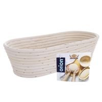 OVAL RATTAN BREAD BASKET 32X15X9 CM LEAVES