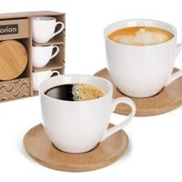 ŠÁLKA PORC. + TANIERIK BAMBU 0,14 L 6 KS