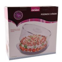 TORTA VAGY SÜTEMÉNY TÁLCA FEDÉLLEL - 35 CM ÁTMÉRŐJŰ