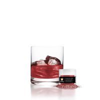 EDIBLE BEVERAGE GLITTER - MAROON RED - MAROON RED BREW GLITTER® - 4 G