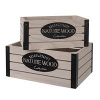 DECORATIVE BOX RUSTIC 26X16X11 CM