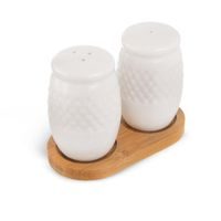 WHITELINE SALT AND PEPPER SHAKER SET