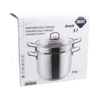 STAINLESS STEEL STEAMER POT ANETT, 22 CM
