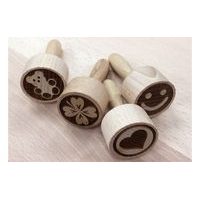 DŘEVĚNÉ RAZÍTKO NA TĚSTO, SUŠENKY A COOKIES - SMAJLÍK