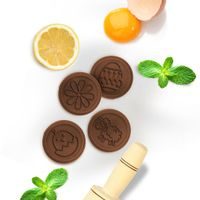 EASTER STAMP SET - 6 PIECES WOODEN/SILICONE/METAL