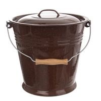 BROWN ENAMEL LID FOR 10L BUCKET