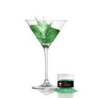EDIBLE BEVERAGE GLITTER - GREEN - GREEN BREW GLITTER® - 4 G