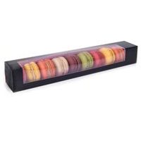 BLACK AND PINK MACAROON BOX LARGE - 1 PC