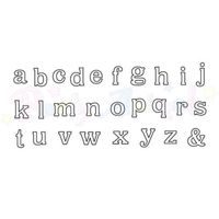 PATCHWORK VYTLAČOVAČ ABECEDA MALÁ PÍSMENA - ALPHABET LOWER CASE