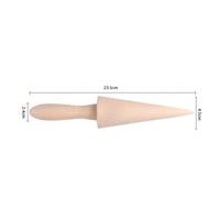 WOODEN CONE FOR BOTTLING CONES 14X4,5 CM WITH LONGER HANDLE