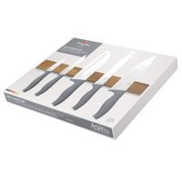 6-PIECE KNIFE SET WITH MAGNETIC HOLDER IN ACACIA WOOD - ASPEN COLLECTION