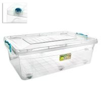 PLASTIC STORAGE BOX UNDER THE BED WITH WHEELS - 30 L