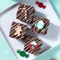 EDIBLE CHRISTMAS SUGAR DECORATIONS - FESTIVE JOY (PACK OF 12)