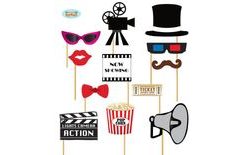 Photo accessories - Movie party, 12 pcs