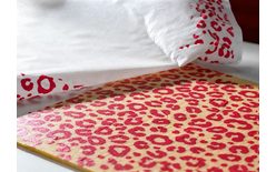 Pečící folie s dekorem leopard tmavá / růžová