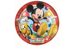 Mickey Mouse papierové talíře 23 cm, 8 ks