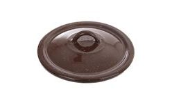 Brown Enamel Lid 16 cm TM3