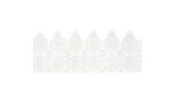 Cukrová krajka na dort – bílá - šířka 6 cm