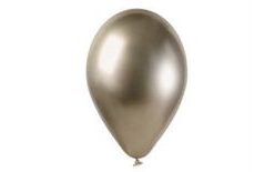 Chromovaný balónek 1 KS lesklý prosecco - 33 cm