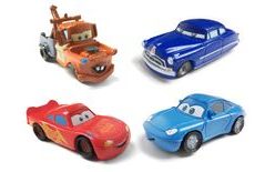 Cars - set of 4 cake figures