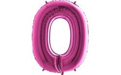 Fóliové balóniky s číslicami PINK - Ružová 115 cm - 0