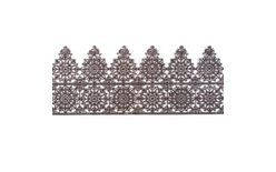 Jedlá cukrová krajka černá - šířka 6 cm