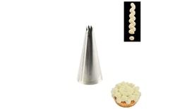 Stainless steel decorating tip 8 tips fine 8 mm