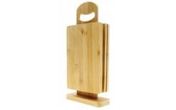 HIT Cutting Board Set with Stand, 5 Pieces HT-24501082
