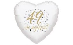 49th Birthday Heart Balloon