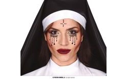 Face Gems - Nun - Halloween