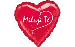 Red Heart Foil Balloon I Love You