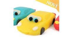 Závodné autíčko – žlté 7 cm (JF4)