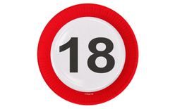 Taniere dopravná značka 18, 23 cm 8 ks / bal.