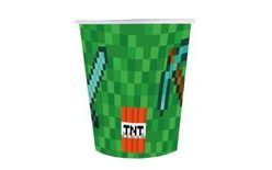 Papierové poháre Minecraft party 6ks.