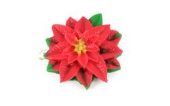 Christmas Poinsettia Flower 16 g with Leaf