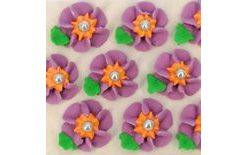 Cukrové dekorácie – veľké kvety na platíčku 14