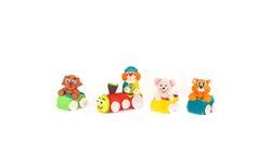 Vonat és állatkák – cukordísz tortára