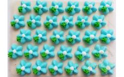 Sugar Flower Decorations on Tray – 22 (30 pcs)
