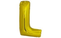 Gold Foil Letter L Balloon 86 cm Amskan