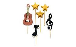 Cukrová dekorácia na tortu – Hudobné nástroje