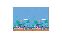 Stitch and Angel Plastic Tablecloth - 120 x 180 cm