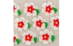 Cukrové dekorácie – veľké kvety na platíčku 23