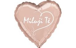 Rose Gold Heart Foil Balloon "I Love You"