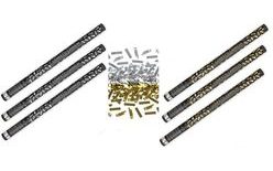 Gold and Silver Confetti 80 cm - 3 pieces each