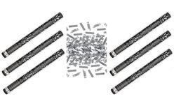Silver Metallic Confetti 60cm, 6 pcs