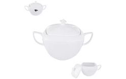 Hosszúkás porcelán leveses tál 3,5 l