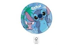 Stitch and Angel Paper Plates - 19 cm - 8 pcs
