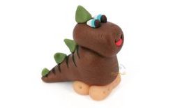 3D Figurine 60g – Brown Dinosaur